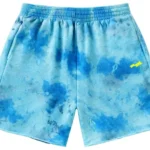 SKYLRK Coachella Tie Dye Fleece ‘Blue’ Shorts