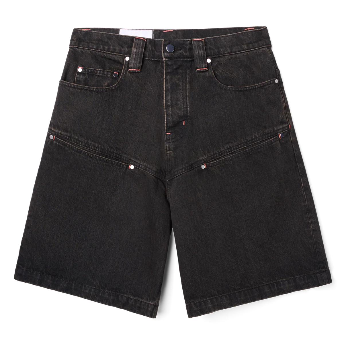 SKYLRK-Denim-Black-Shorts.webp SKYLRK Denim Black Shorts - Image 1