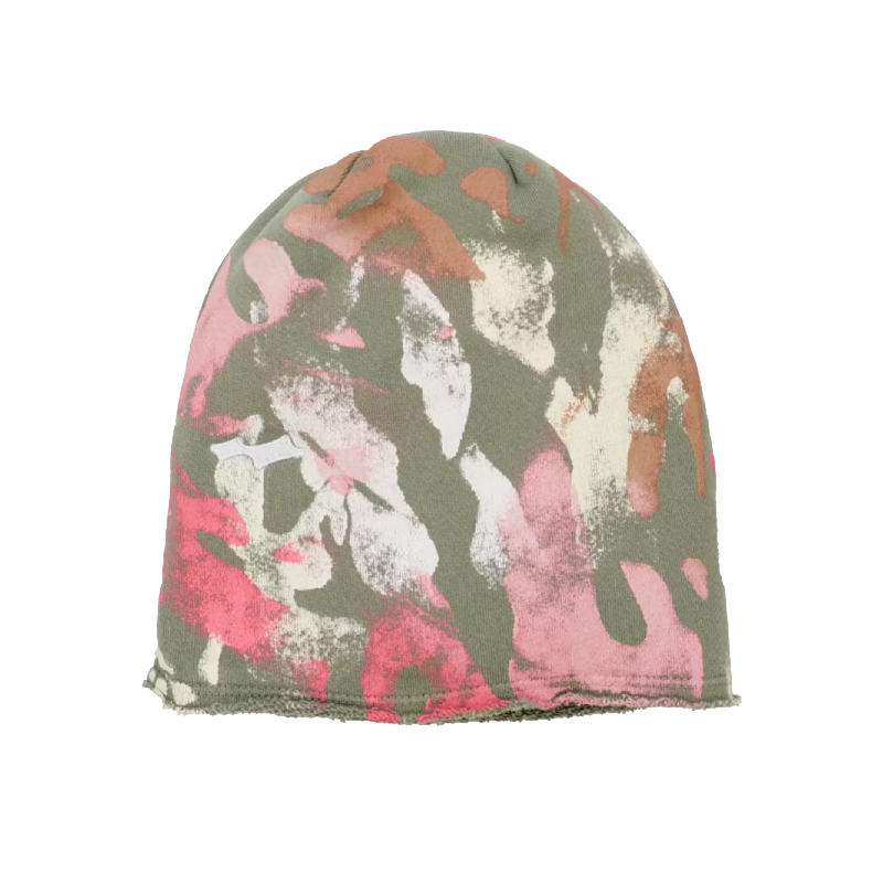 SKYLRK-Fleece-Beanie-Cherry-Camo.png SKYLRK Fleece Beanie Cherry Camo - Image 1