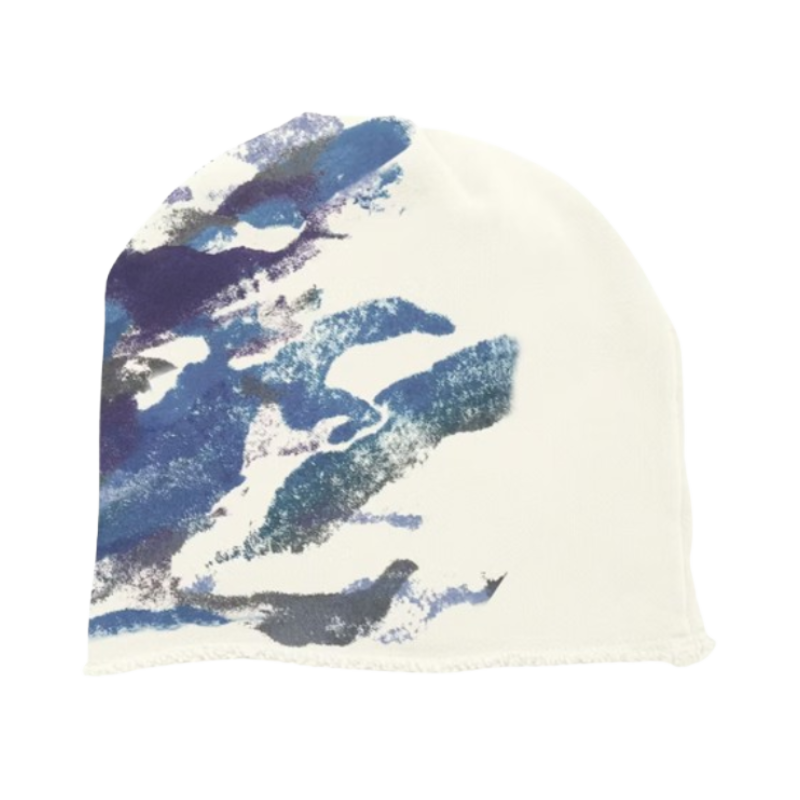 SKYLRK-Fleece-Beanie-Wave-Camo.png SKYLRK Fleece Beanie Wave Camo - Image 1